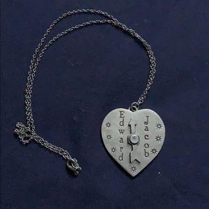 Twilight heart shaped arrow necklace